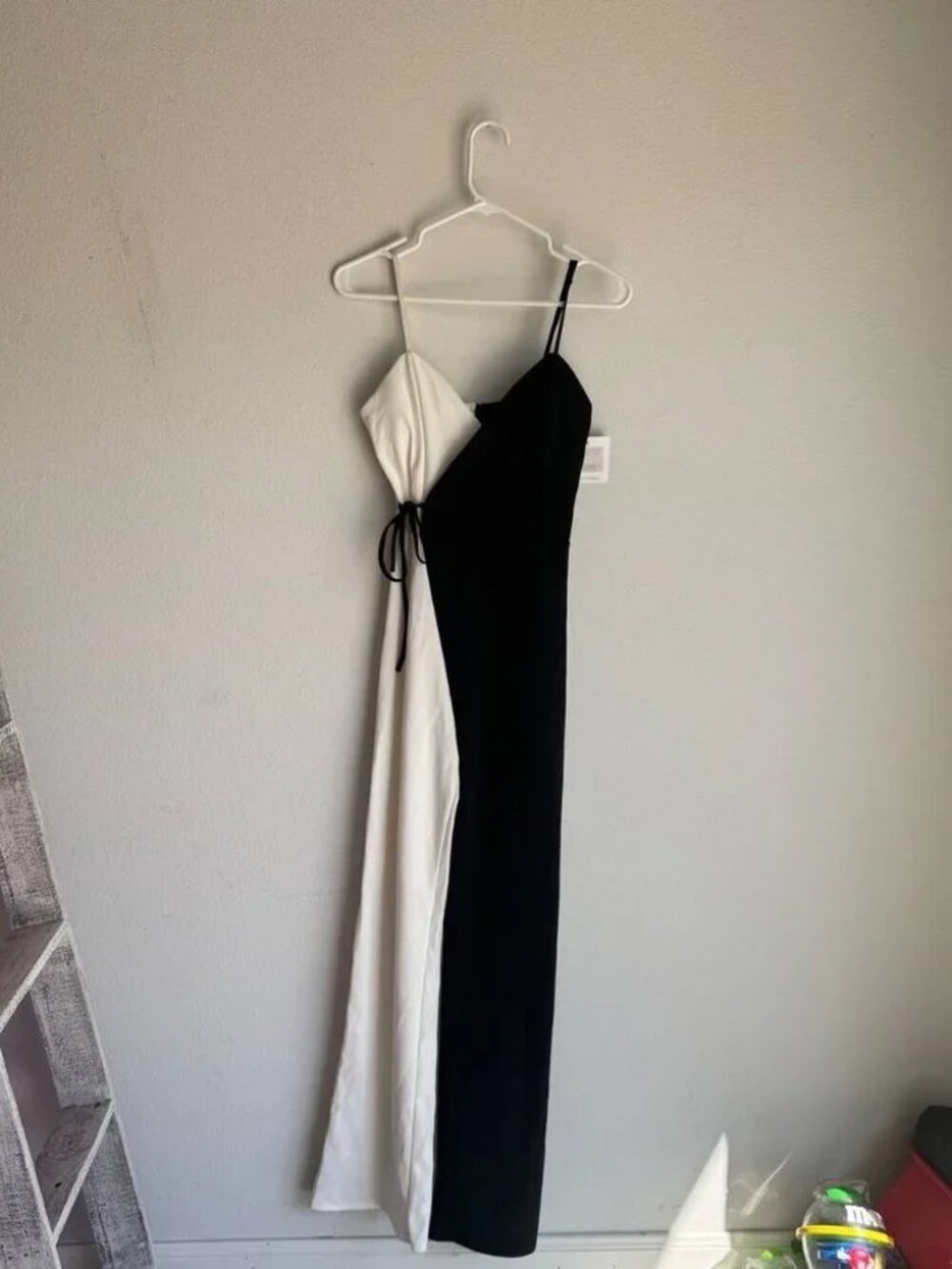 Missguided White & Black Colorblock Jumpsuit – Women’s Size S (NWT)